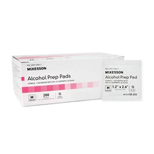 individual alcohol wipes